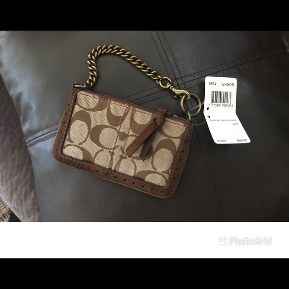 Brown Coach Wristlet - Picture 2 of 4